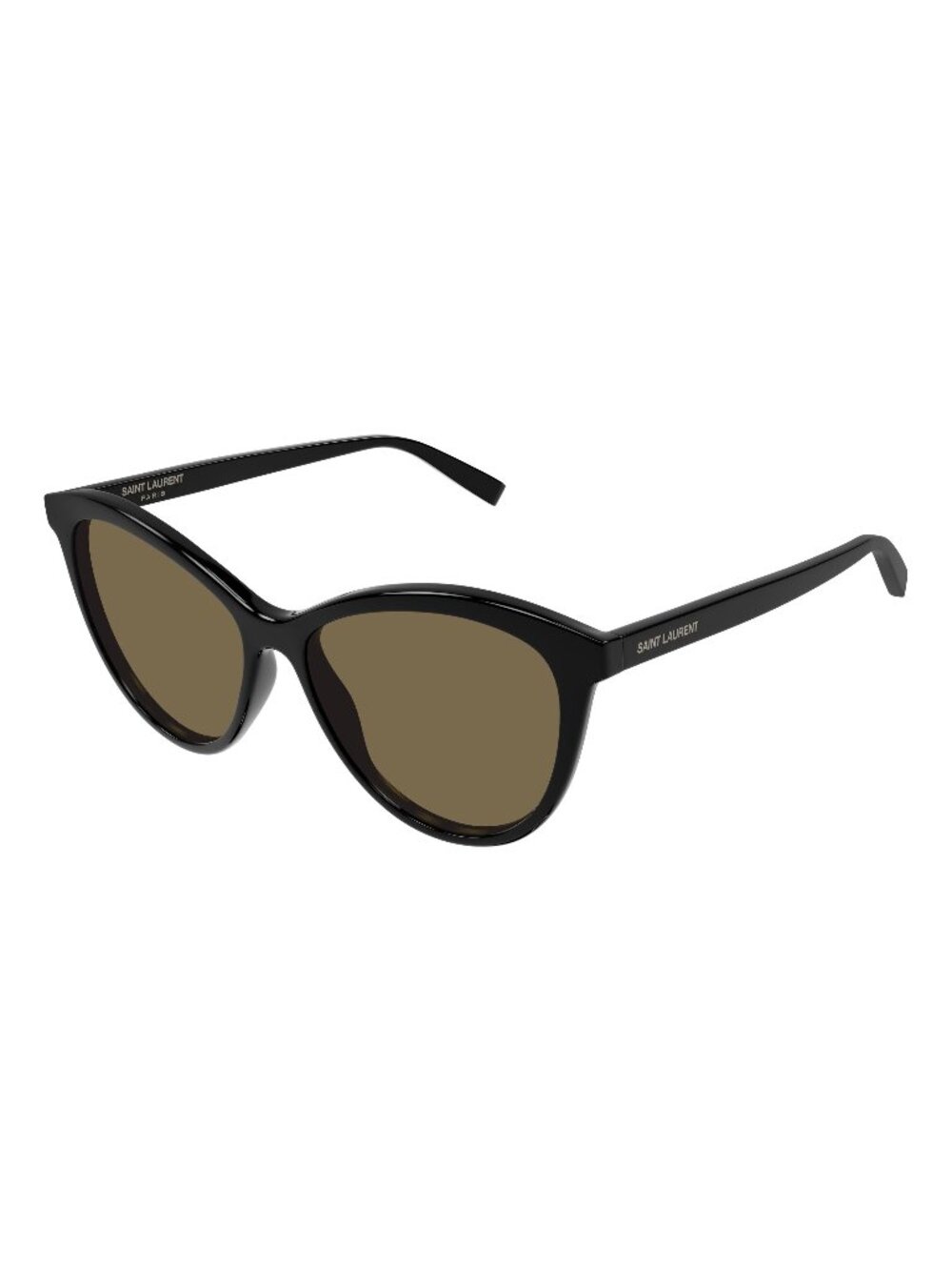 New Saint Laurent Women's Sunglasses Black Brown Lens Acetate Frame SL 456 009
